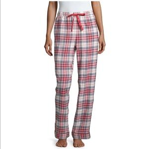 New Womens Plus Size Flannel PJ Pants Red Plaid